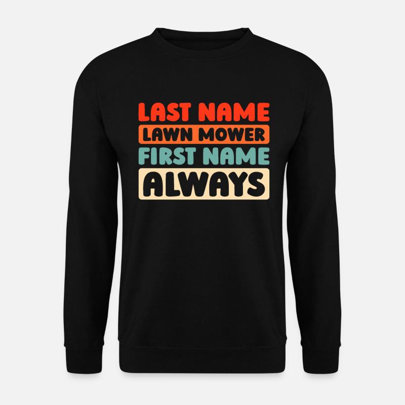 Lawn mower mowing - Unisex Sweatshirt - black
