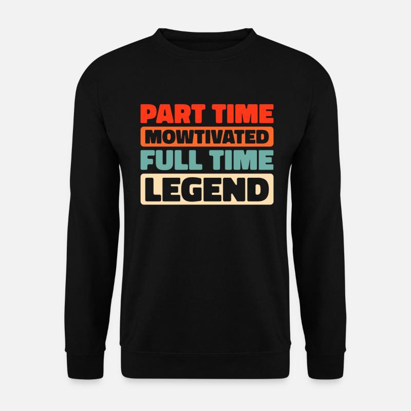 Rasenmäher Mähen - Unisex Pullover - Schwarz