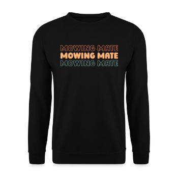 Rasenmäher Mähen - Unisex Pullover - Schwarz - Vorne - Alina (178cm) & Michal (187cm)