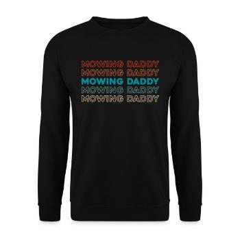 Rasenmäher Mähen - Unisex Pullover - Schwarz - Vorne - Alina (178cm) & Michal (187cm)