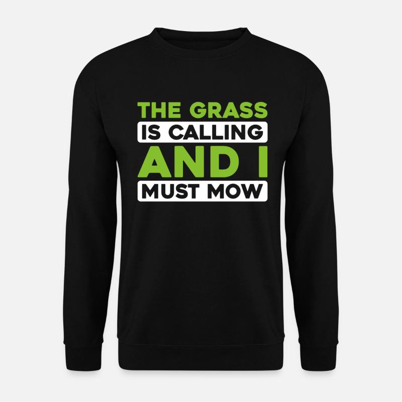 Rasenmäher Mähen - Unisex Pullover - Schwarz