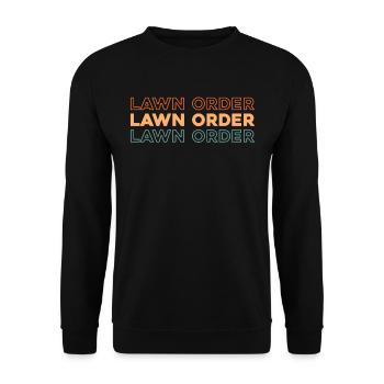 Rasenmäher Mähen - Unisex Pullover - Schwarz - Vorne - Alina (178cm) & Michal (187cm)