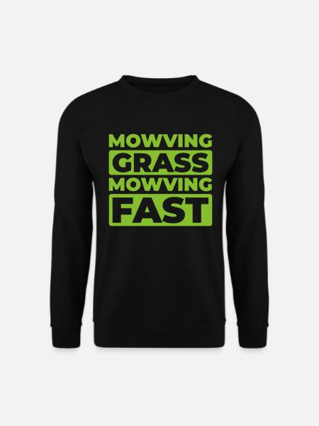 Lawn mower mowing - Unisex Sweatshirt - black
