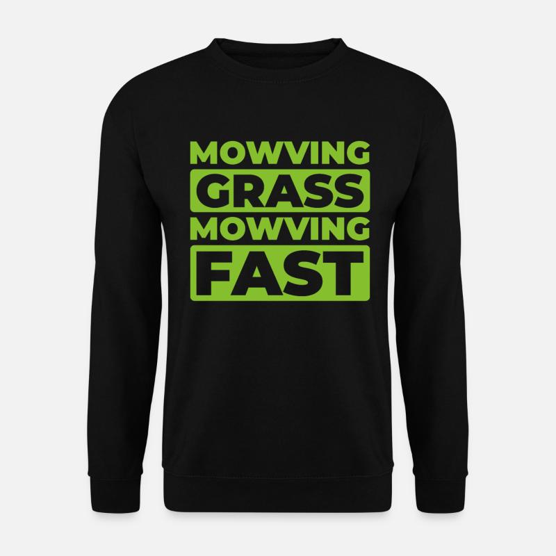 Lawn mower mowing - Unisex Sweatshirt - black