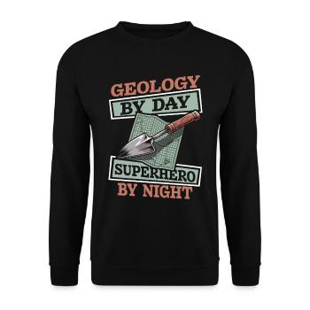 Geologie Geologe - Unisex Pullover - Schwarz - Vorne - Alina (178cm) & Michal (187cm)