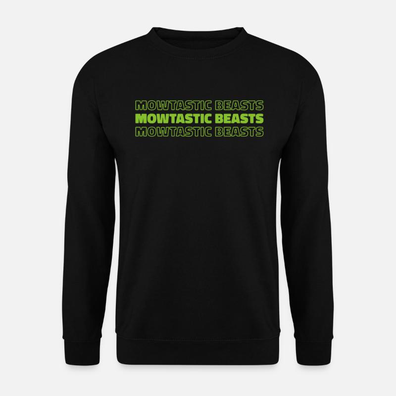 Lawn mower mowing - Unisex Sweatshirt - black