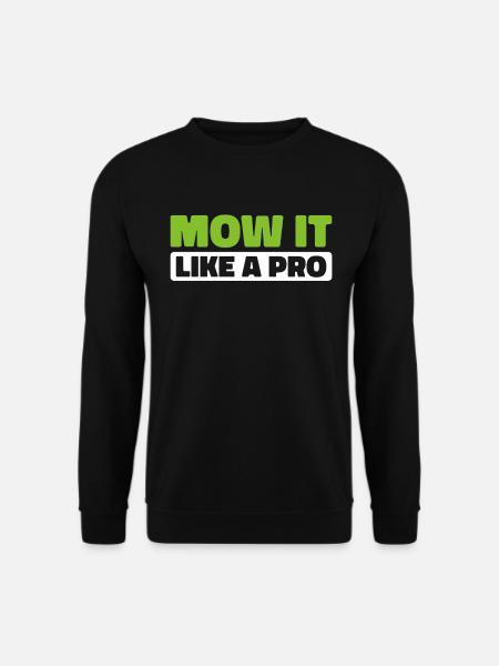 Lawn mower mowing - Unisex Sweatshirt - black