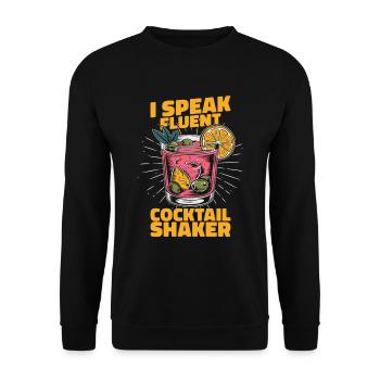 Barman Barman - Sweat-shirt Unisexe - noir - Devant - Alina (178cm) & Michal (187cm)