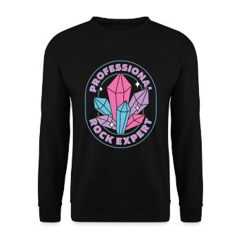 Geologie Geologe - Unisex Pullover - Schwarz - Vorne - Alina (178cm) & Michal (187cm)