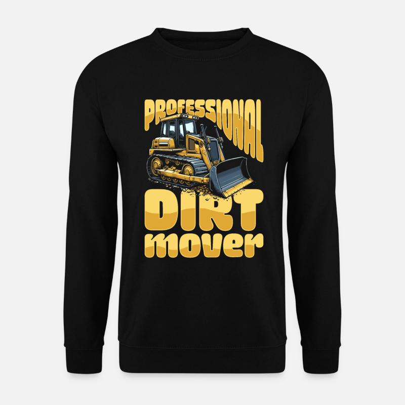 Bulldozer Planierraupe - Unisex Pullover - Schwarz
