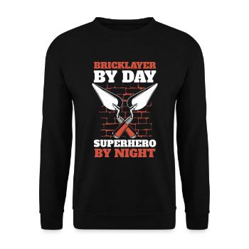Bricklayer - Unisex Sweatshirt - black - Front - Alina (178cm) & Michal (187cm)