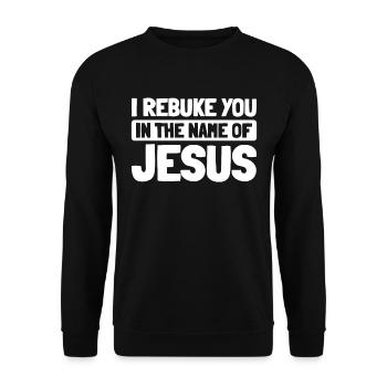 Christ Christentum - Unisex Pullover - Schwarz - Vorne - Alina (178cm) & Michal (187cm)