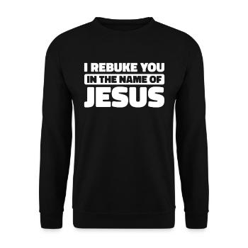 Christ Christentum - Unisex Pullover - Schwarz - Vorne - Alina (178cm) & Michal (187cm)