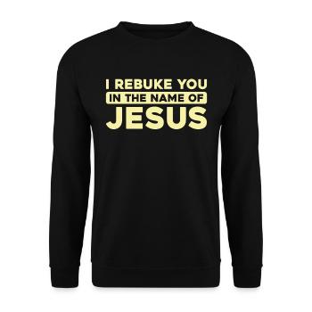 Christ Christentum - Unisex Pullover - Schwarz - Vorne - Alina (178cm) & Michal (187cm)