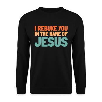 Christ Christentum - Unisex Pullover - Schwarz - Vorne - Alina (178cm) & Michal (187cm)