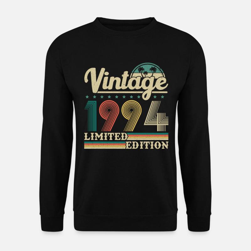 1994 Vintage Retro Geburtstagsgeschenk - Unisex Pullover - Schwarz