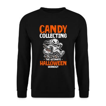 Candy Collecting: the ultimate Halloween workout - Unisex Sweatshirt - black - Front - Alina (178cm) & Michal (187cm)