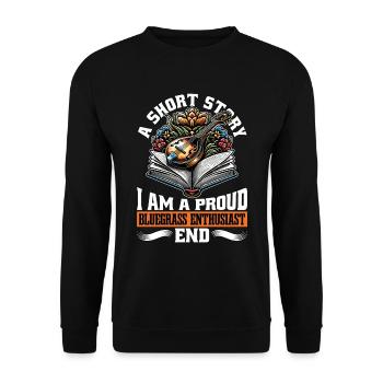 Musique bluegrass Une nouvelle Je suis un joueur de banjo - Sweat-shirt Unisexe - noir - Devant - Alina (178cm) & Michal (187cm)