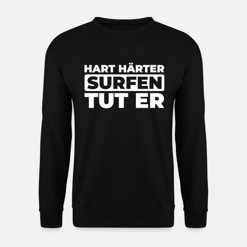 Surfer Surfen - Unisex Pullover - Schwarz