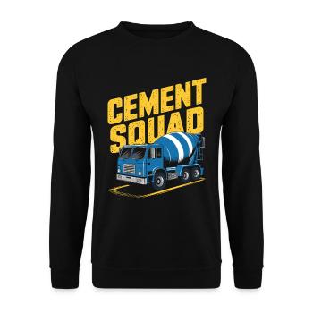 Concrete worker cadre - Unisex Sweatshirt - black - Front - Alina (178cm) & Michal (187cm)