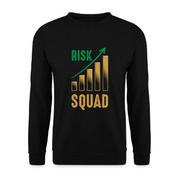 Actuary Squad - Unisex Sweatshirt - black - Front - Alina (178cm) & Michal (187cm)