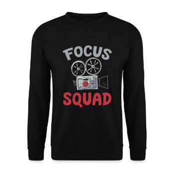 Cameraman Kader - Unisex Sweatshirt - black - Front - Alina (178cm) & Michal (187cm)