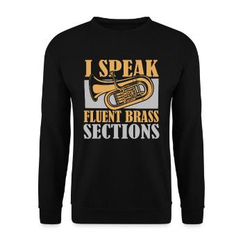 Band Director - Unisex Sweatshirt - black - Front - Alina (178cm) & Michal (187cm)