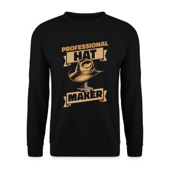 Chapelier - Sweat-shirt Unisexe - noir - Devant - Alina (178cm) & Michal (187cm)