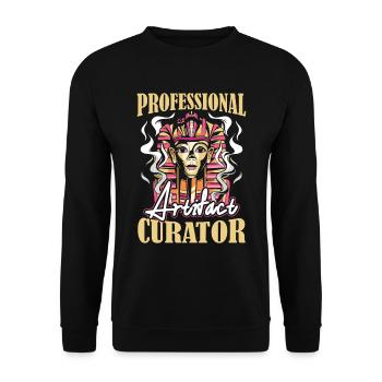 Conservateur - Sweat-shirt Unisexe - noir - Devant - Alina (178cm) & Michal (187cm)