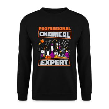 Assistant de laboratoire chimique - Sweat-shirt Unisexe - noir - Devant - Alina (178cm) & Michal (187cm)