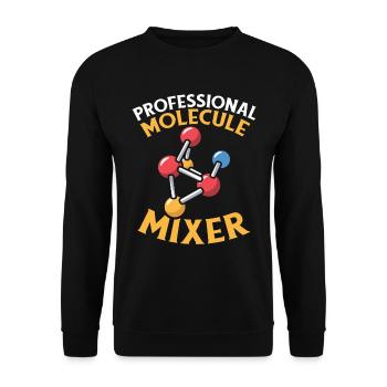 Biochimiste - Sweat-shirt Unisexe - noir - Devant - Alina (178cm) & Michal (187cm)