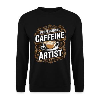 Barista - Unisex Sweatshirt - black - Front - Alina (178cm) & Michal (187cm)