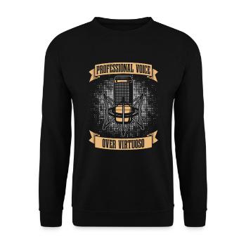 Announcer - Unisex Sweatshirt - black - Front - Alina (178cm) & Michal (187cm)
