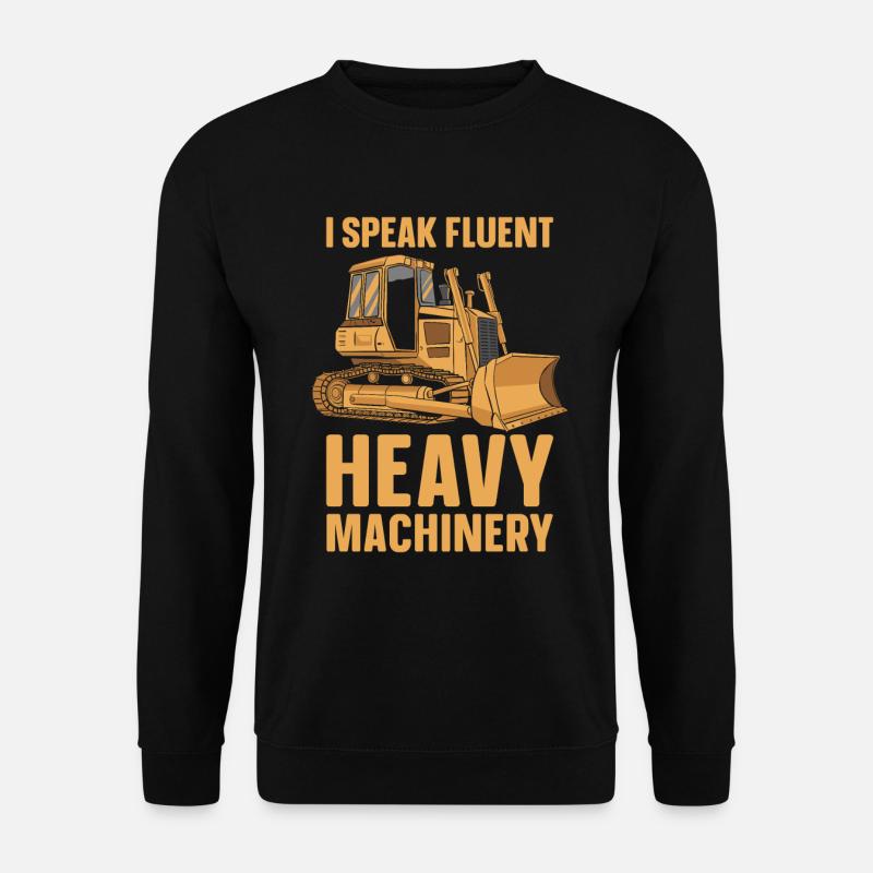 Bulldozer Planierraupe - Unisex Pullover - Schwarz