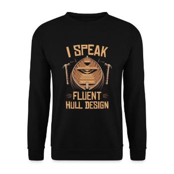 Constructeurs de bateaux - Sweat-shirt Unisexe - noir - Devant - Alina (178cm) & Michal (187cm)