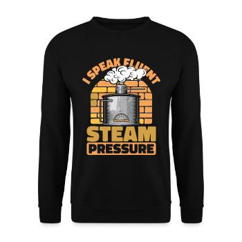Boiler operators - Unisex Sweatshirt - black - Front - Alina (178cm) & Michal (187cm)
