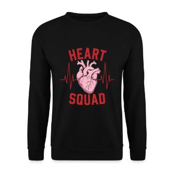 Cardiac Nurse Cadre - Unisex Sweatshirt - black - Front - Alina (178cm) & Michal (187cm)