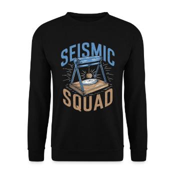 Geophysiker Kader - Unisex Pullover - Schwarz - Vorne - Alina (178cm) & Michal (187cm)