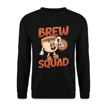 Barista Squad - Unisex Sweatshirt - black - Front - Alina (178cm) & Michal (187cm)