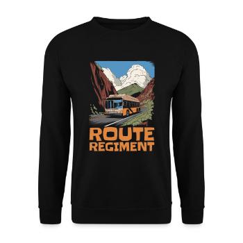 Bus Bus Driver Team - Unisex Sweatshirt - black - Front - Alina (178cm) & Michal (187cm)