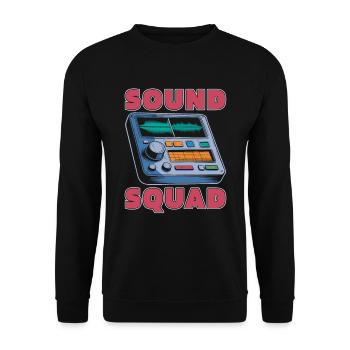 Audio Analyzer Team - Unisex Sweatshirt - black - Front - Alina (178cm) & Michal (187cm)