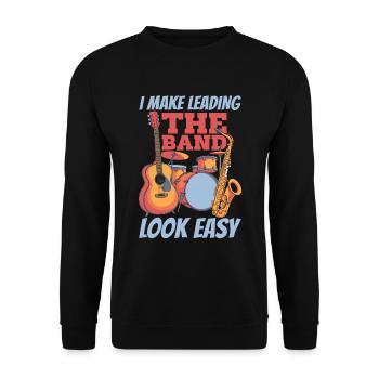 Band Director - Unisex Sweatshirt - black - Front - Alina (178cm) & Michal (187cm)