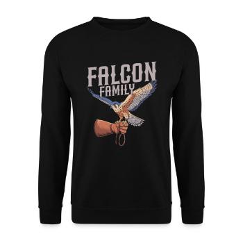 Falkner Team - Unisex Pullover - Schwarz - Vorne - Alina (178cm) & Michal (187cm)