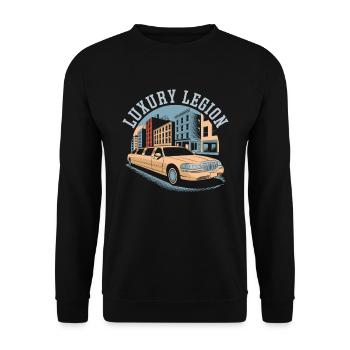 Chauffeur Team - Unisex Sweatshirt - black - Front - Alina (178cm) & Michal (187cm)