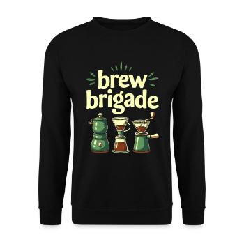 Barista Team - Unisex Sweatshirt - black - Front - Alina (178cm) & Michal (187cm)