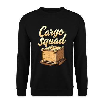 Dock Worker Cadre - Unisex Sweatshirt - black - Front - Alina (178cm) & Michal (187cm)