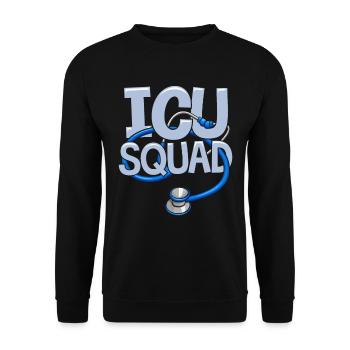 Intensive Care Nurse Cadre - Unisex Sweatshirt - black - Front - Alina (178cm) & Michal (187cm)