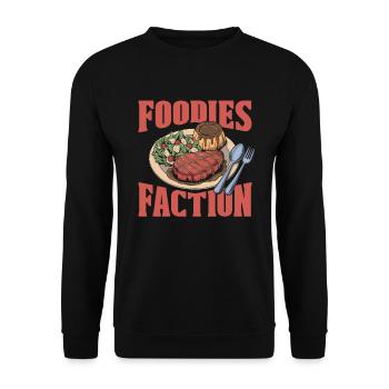 Food critics team - Unisex Sweatshirt - black - Front - Alina (178cm) & Michal (187cm)