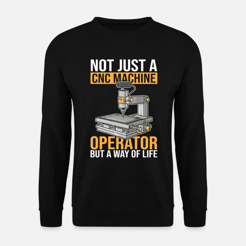 Cnc Fräser - Unisex Pullover - Schwarz