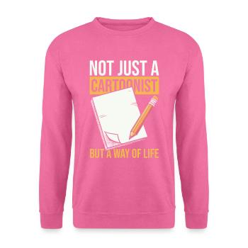 Dessinateur - Sweat-shirt Unisexe - rose - Devant